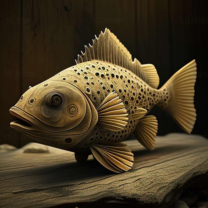 3D model Macropod fish (STL)